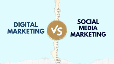 digital marketing vs social media marketing