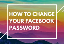 how to change your facebook password