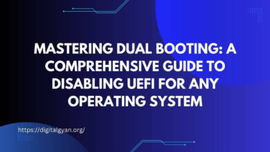 disable uefi to enable dual boot