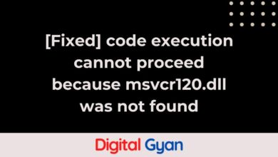 code execution cannot proceed