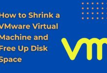 how to shrink a vmware virtual machine and free up disk space