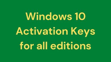 windows 10 keys