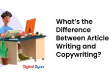 article writing vs copywriting