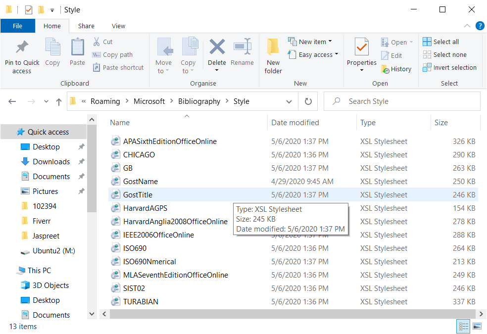 how to add harvard agps referencing style in ms word?