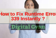how to fix runtime error 339 instantly