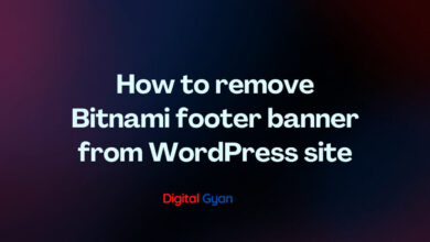 remove bitnami banner