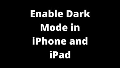 enable dark mode in iphone and ipad