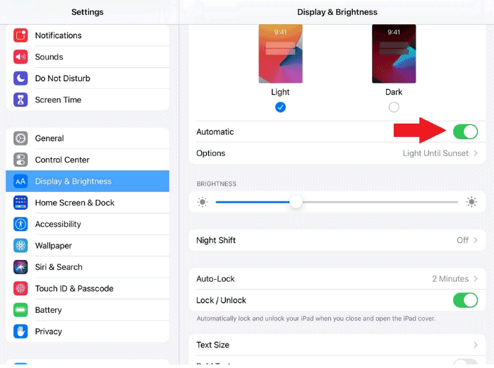 how to turn on dark mode for iphone and ipad