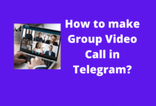 how to make group video call in telegram?
