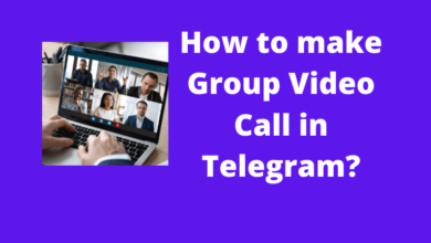 how to make group video call in telegram?