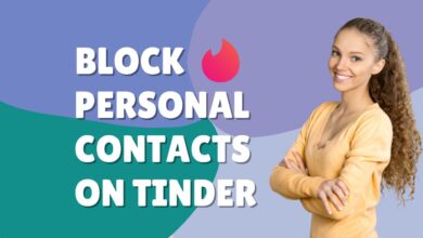 block personal contacts on tinder