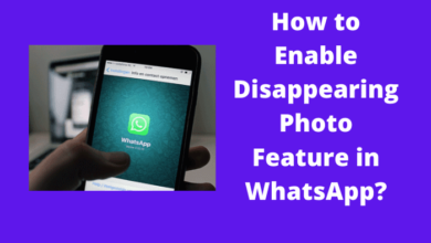 how to enable disappearing photo feature in whatsapp