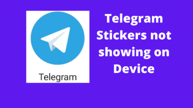 telegram stickers not showing on device
