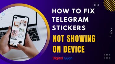 telegram stickers not showing error