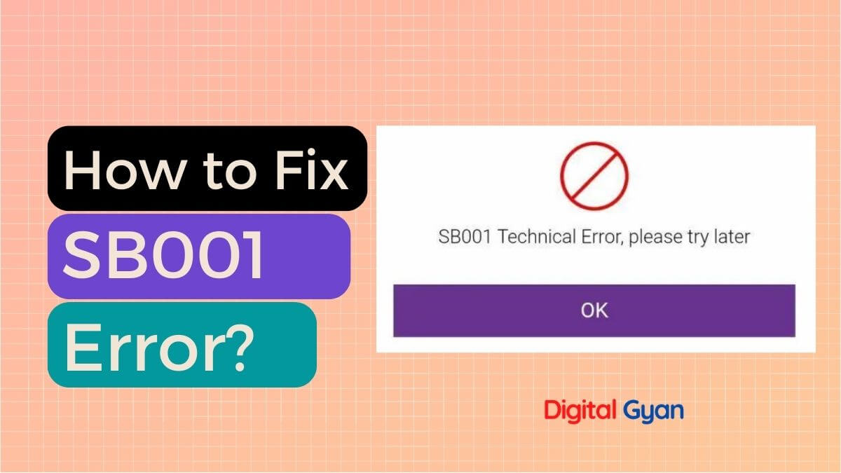 sb001 technical error fixing