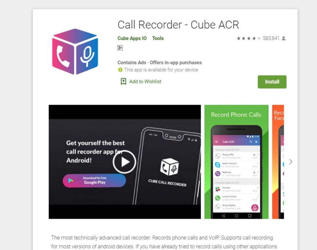 cube acr call recorder