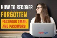 recover facebook password and email