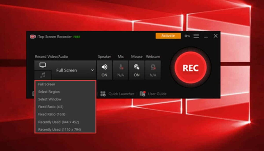 itop screen recorder record a whatsapp video call pc laptop