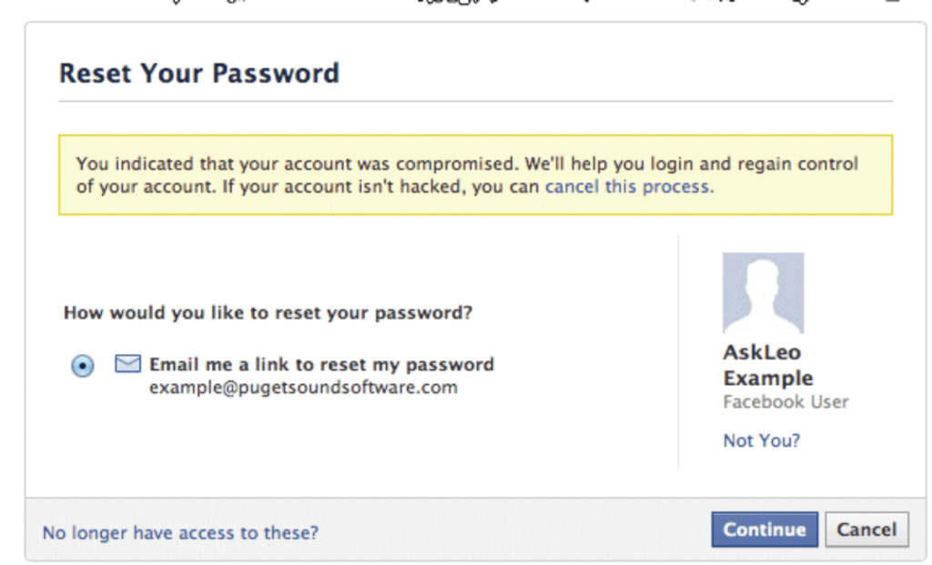 recover my facebook account hacked