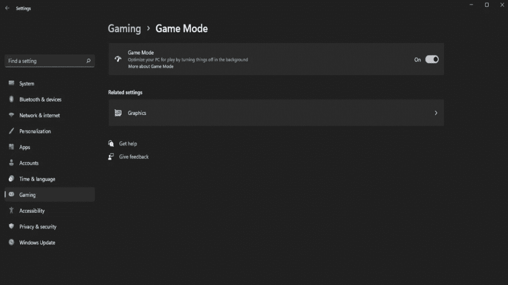 game mode - windows 11 better for gaming