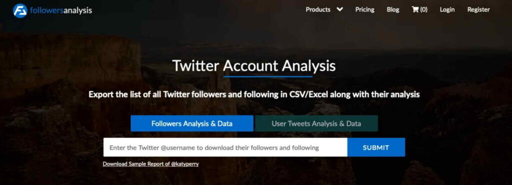 followeranalysis export twitter followers in excel