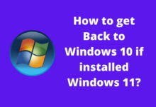 get back to windows 10