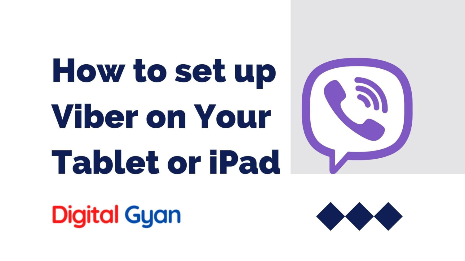 setup viber on tablet