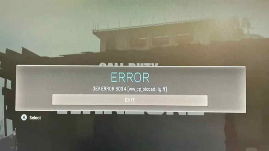 how to fix dev error 6034 xbox