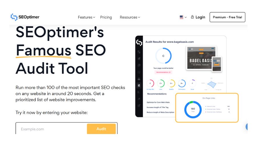 seoptimer audit tool