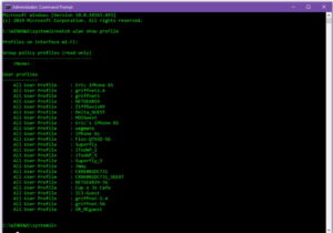how to find wifi password using command prompt