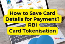 how to save card details for payment rbi card tokenisation
