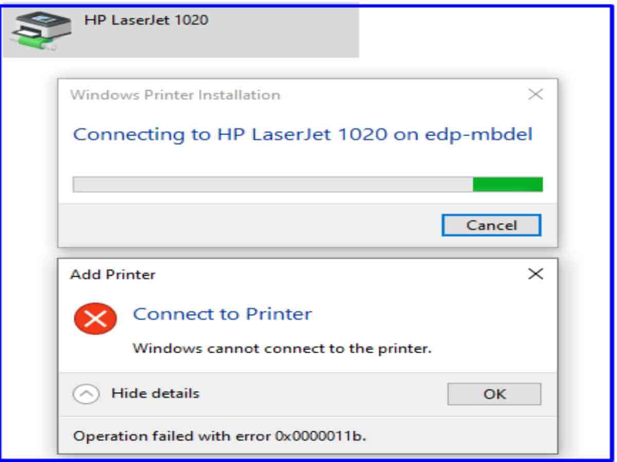 How To Fix Printer Error 0x0000011b In Windows 10