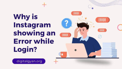 instagram showing error while login