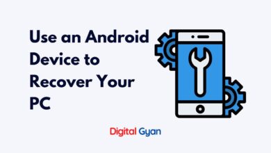 recover your pc with android