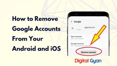 remove google accounts