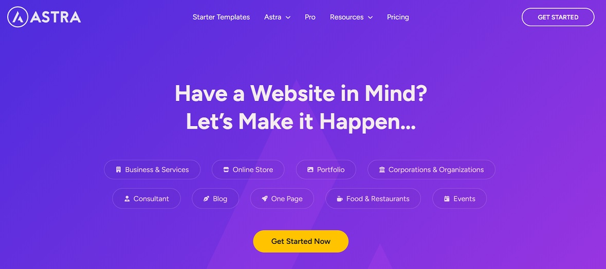 astra wp theme