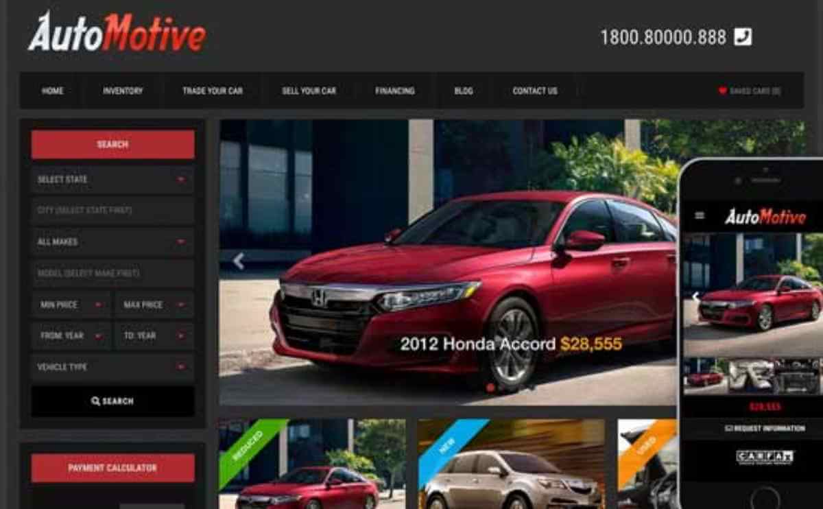 automotive wordpress theme