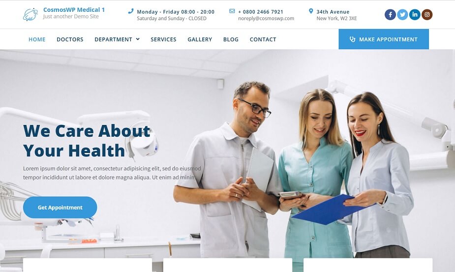cosmoswp medical theme