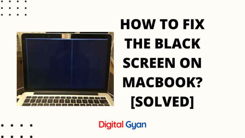 how to fix screen black on macbook