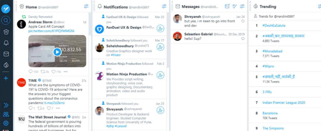 tweetdeck comes at forth in best twitter marketing tools list