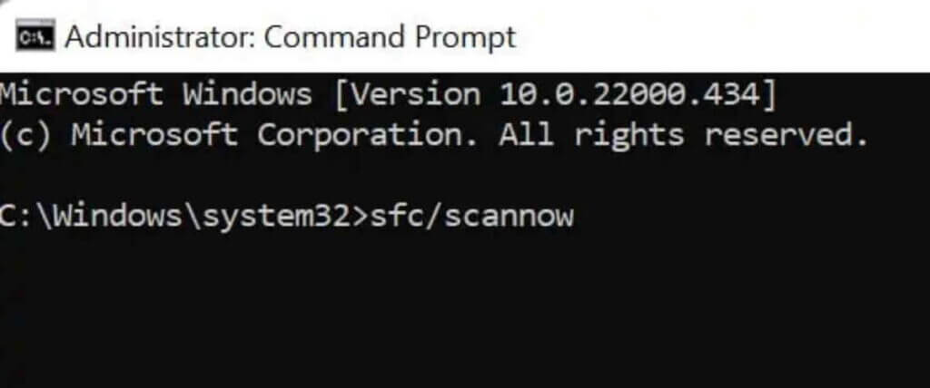 sfc command to fix snipping tool