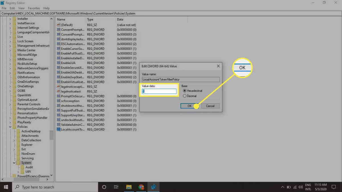add registry key