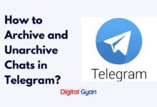 how to archive and unarchive chats in telegram