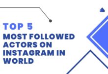 top 5 most followed actors on instagram in world