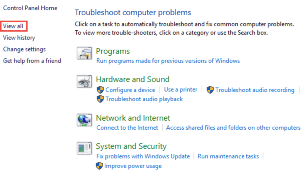 troubleshooting