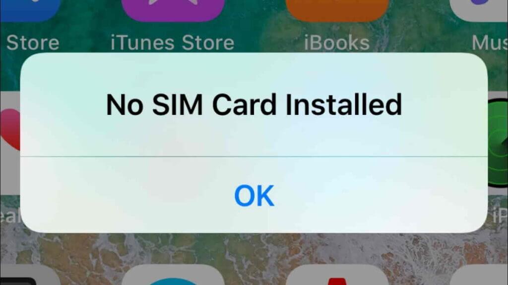 fix no sim card on iphone