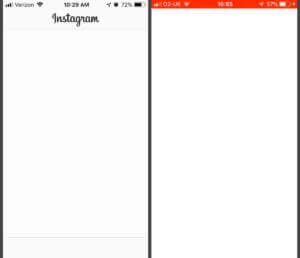 fix instagram black white screen stuck