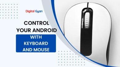 control android with keyboard and mouse