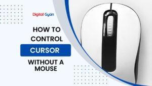 control cursor without mouse