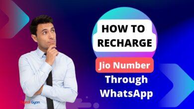 recharge jio number